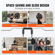 Safety Squat Bar, 318kg Fitness Squat Bar, Safety Squat Bar Attachment with Shoulder and Arm Pads, 28mm V952-GLG2YCDBS150OUNZ2V0