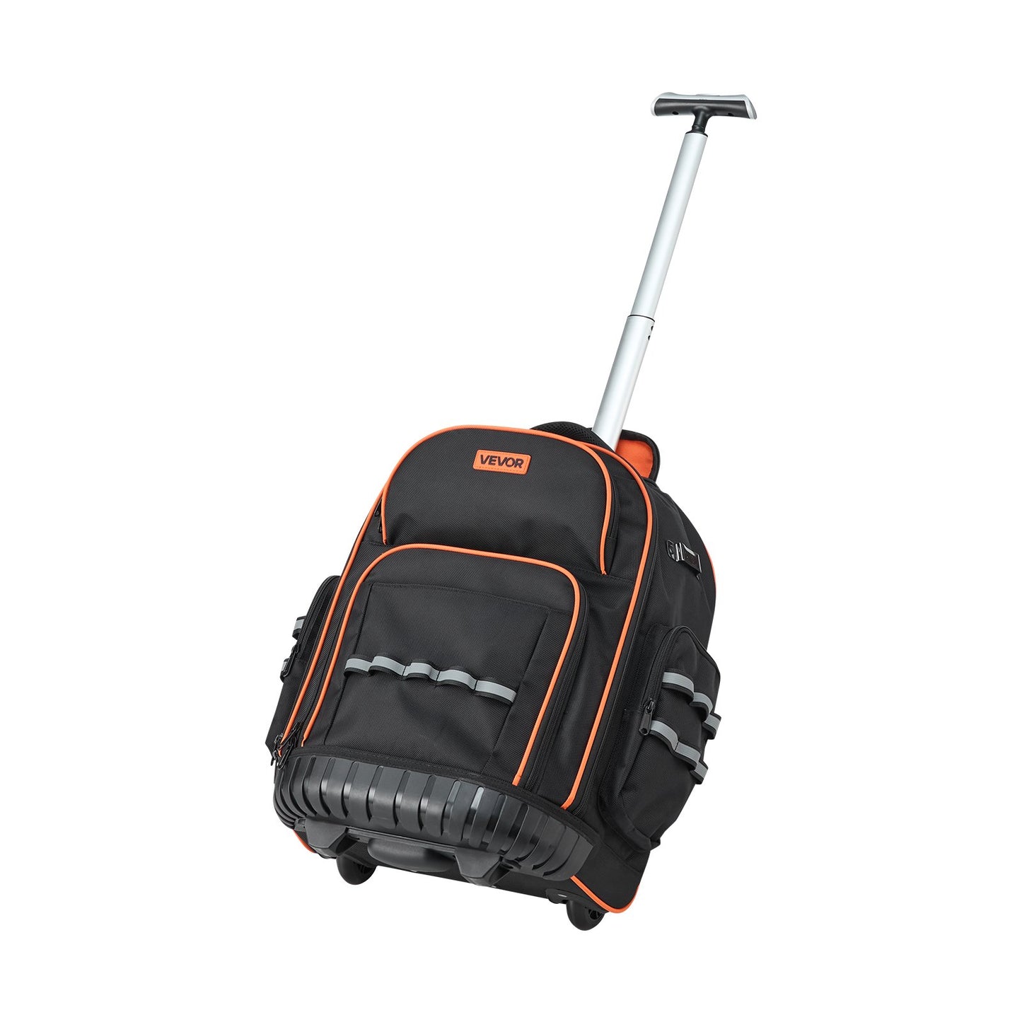 Rolling Tool Backpack, 110 lbs Load Capacity, 45 Pockets Heavy Duty Roller Tool Bag on Wheels, Adjustable V952-GLGJBB14YC168FJ9Q001V0