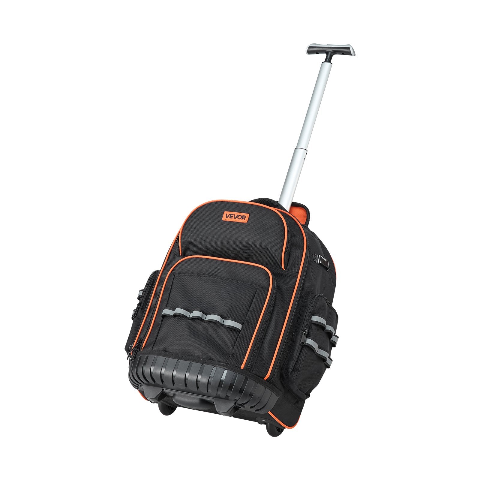 Rolling Tool Backpack, 110 lbs Load Capacity, 45 Pockets Heavy Duty Roller Tool Bag on Wheels, Adjustable V952-GLGJBB14YC168FJ9Q001V0