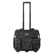 Rolling Tool Bag, 110 lbs Load Capacity, 25 Pockets Heavy Duty Roller Tool Bag with Adjustable Telescoping V952-GLGJD18YC600UPU23001V0