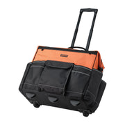 Rolling Tool Bag, 110 lbs Load Capacity, 27 Pockets Heavy Duty Roller Tool Bag on Wheels, Adjustable V952-GLGJD20YC16849CWN001V0