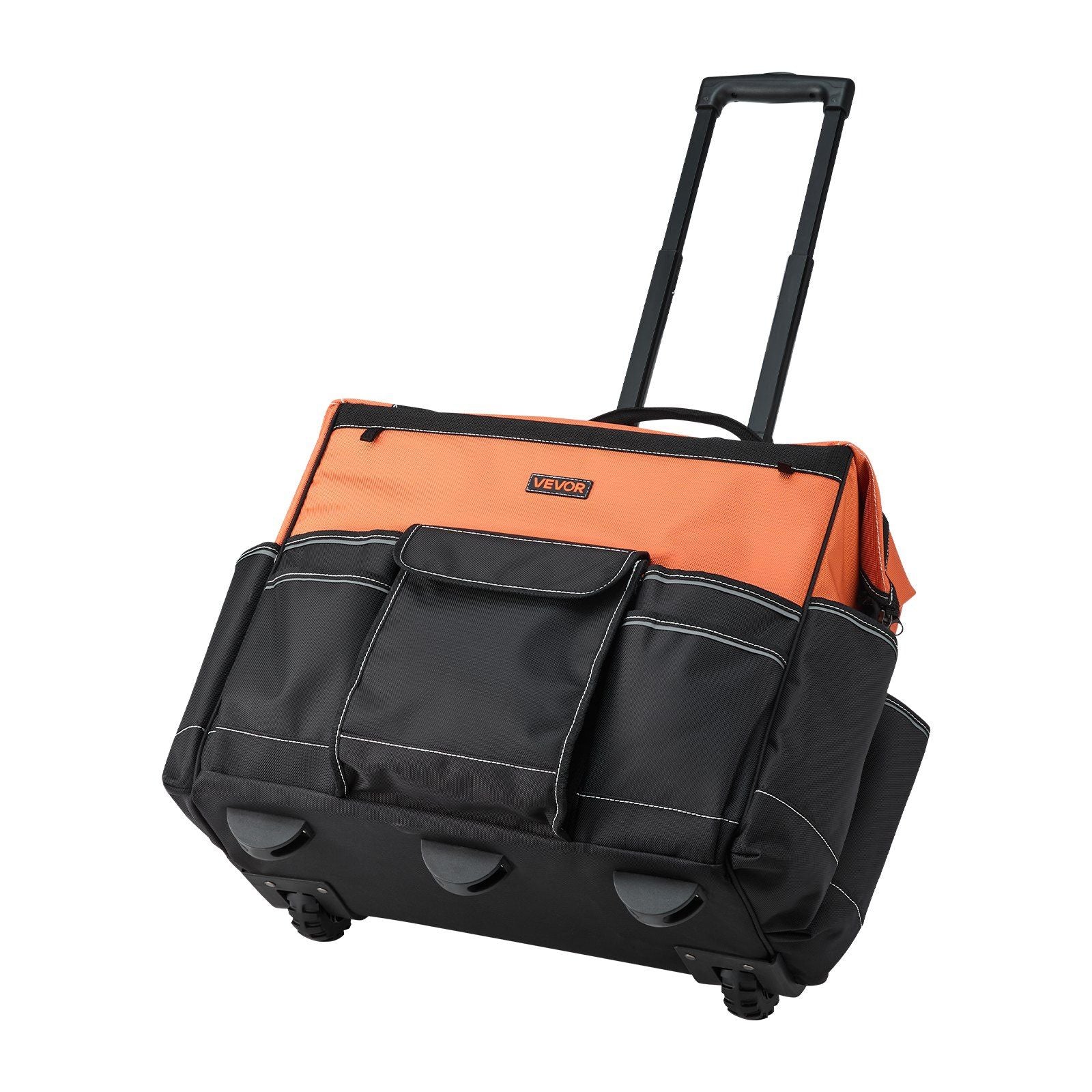 Rolling Tool Bag, 110 lbs Load Capacity, 27 Pockets Heavy Duty Roller Tool Bag on Wheels, Adjustable V952-GLGJD20YC16849CWN001V0
