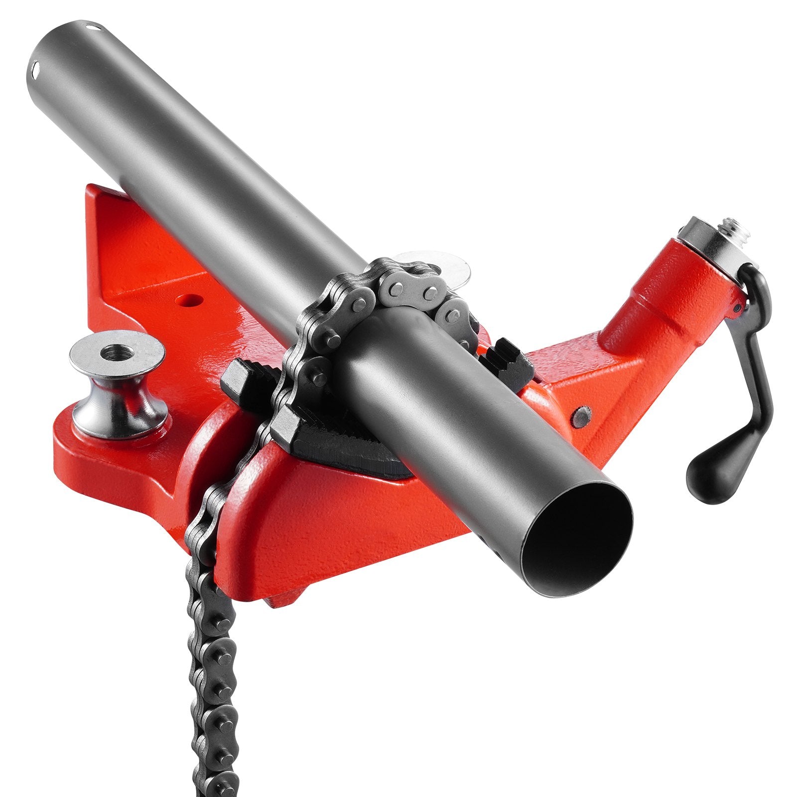 Heavy-Duty Pipe Chain Vise, 1/2" - 8" Pipe Capacity, 34.6" Rugged Chain & Cast Iron Base, Industrial-Grade V952-GLHQ128INCHHNDXLZV0