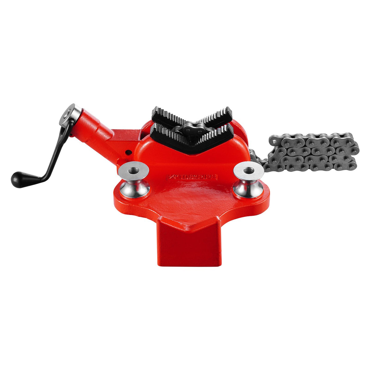 Heavy-Duty Pipe Chain Vise, 1/2" - 8" Pipe Capacity, 34.6" Rugged Chain & Cast Iron Base, Industrial-Grade V952-GLHQ128INCHHNDXLZV0