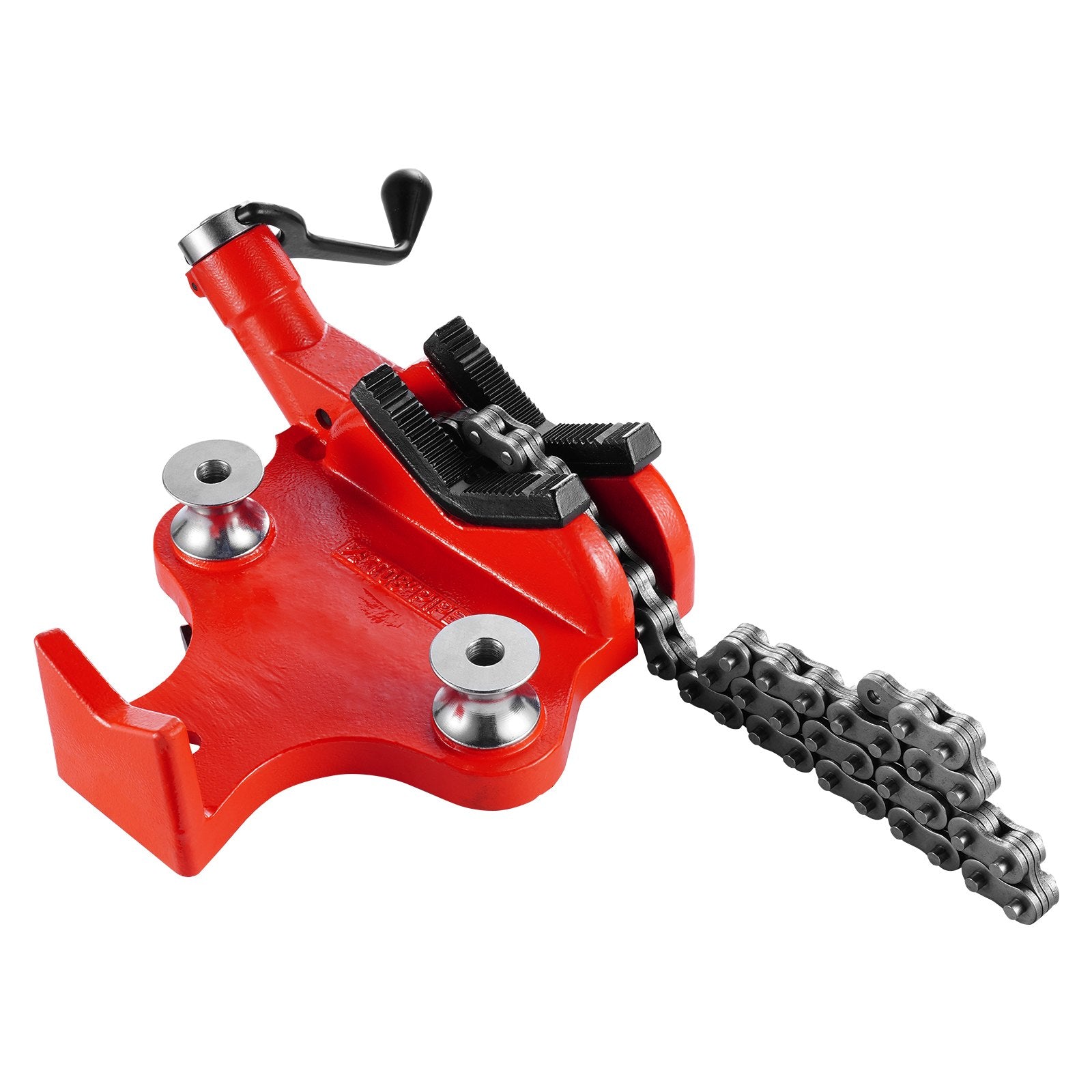 Heavy-Duty Pipe Chain Vise, 1/2" - 8" Pipe Capacity, 34.6" Rugged Chain & Cast Iron Base, Industrial-Grade V952-GLHQ128INCHHNDXLZV0