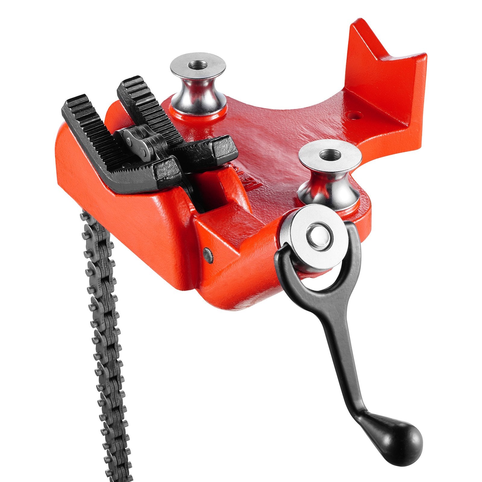 Heavy-Duty Pipe Chain Vise, 1/2" - 8" Pipe Capacity, 34.6" Rugged Chain & Cast Iron Base, Industrial-Grade V952-GLHQ128INCHHNDXLZV0
