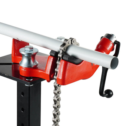 Heavy-Duty Pipe Chain Vise, 1/8" - 5" Pipe Capacity, 26" Rugged Chain & Cast Iron Base, Hitch Mount Vise V952-GLHQ185INCHH5UBQYV0