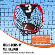 6 x 6 ft Football Trainer Throwing Net, Training Throwing Target Practice Net with 5 Target Pockets, Knotless V952-GLQW66YC0000MVBSYV0