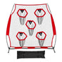 1828.8x1828.8mm Football Trainer Throwing Net, Training Throwing Target Practice Net with 5 Target Pockets, V952-GLQW66YC5KXWU4Z09001V0