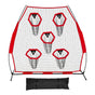 2133.6 x 2133.6mm Football Trainer Throwing Net, Training Throwing Target Practice Net with 5 Target Pockets, V952-GLQW77YC5KXWQ8XVG001V0