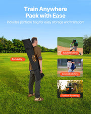 2438.4x2438.4mm Football Trainer Throwing Net, Training Throwing Target Practice Net with 6 Target Pockets, V952-GLQW88YC6KXWLAMWO001V0