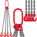 Chain Sling, 8 mm x 1m Lifting Chains with Hooks, G80 Engine Chain Hoist Lifts, 5 Ton Load Capacity Lifting V952-GLSJG80SZGL8MMX1MV0