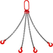 Chain Sling, 8 mm x 1m Lifting Chains with Hooks, G80 Engine Chain Hoist Lifts, 5 Ton Load Capacity Lifting V952-GLSJG80SZGL8MMX1MV0