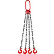 Chain Sling, 8 mm x 1m Lifting Chains with Hooks, G80 Engine Chain Hoist Lifts, 5 Ton Load Capacity Lifting V952-GLSJG80SZGL8MMX1MV0