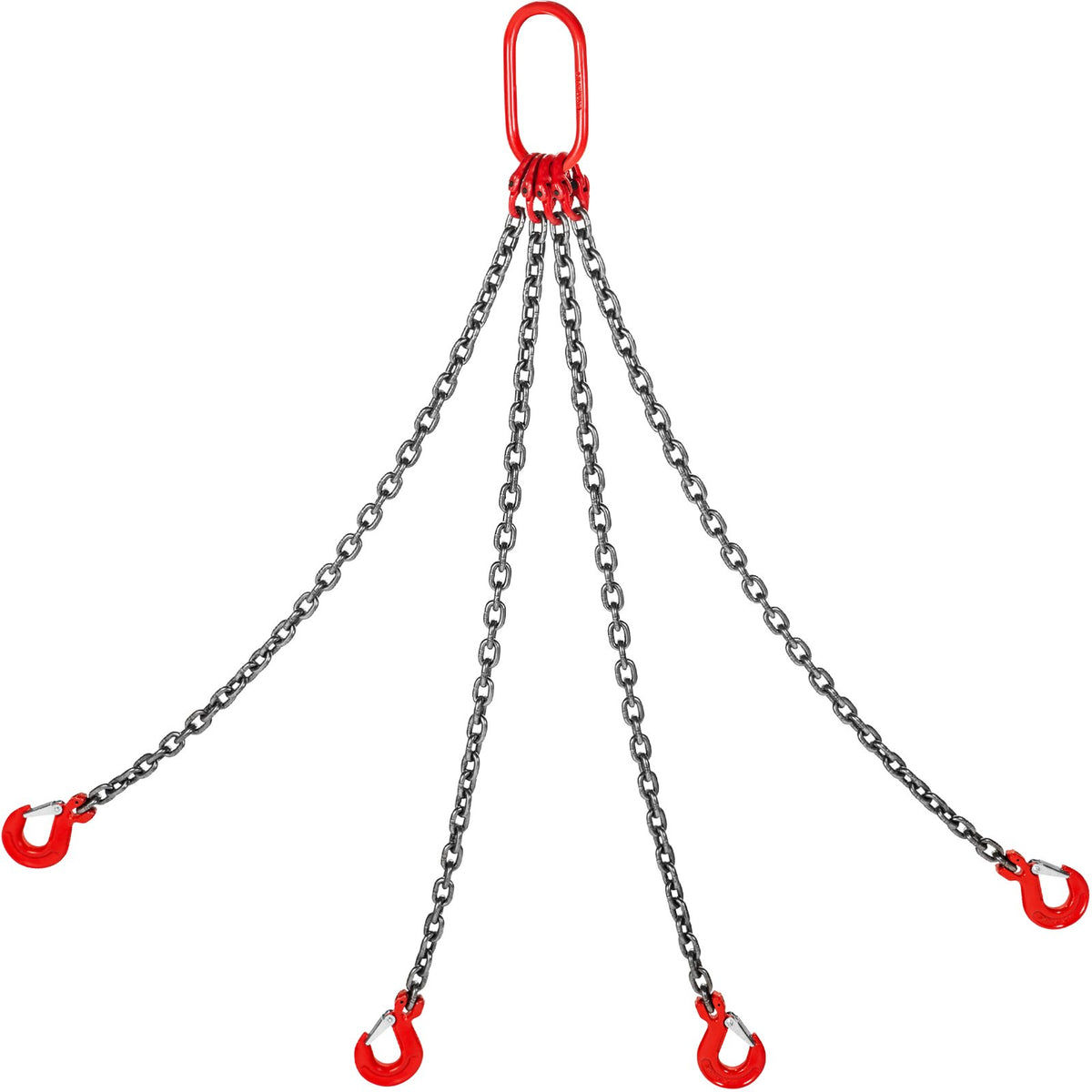 4 Legs Lifting Hook Chain Sling 2Mx8MM, 4T Lifting Chain Sling Legs Steel Factories Steel Powder Coating V952-GLSJG80SZGL8MMX2MV0