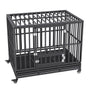47 Inch Heavy Duty Dog Crate, Indestructible Dog Crate, 3-Door Heavy Duty Dog Kennel for Medium to Large Dogs V952-GLSYSDXPF4695XO1OV0
