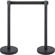 Crowd Control Stanchion, Set of 6 Pieces Stanchion Set, Stanchion Set with 6.6 ft/2 m Black Retractable Belt, V952-GLZHSHDJTZGT6K2UKV0