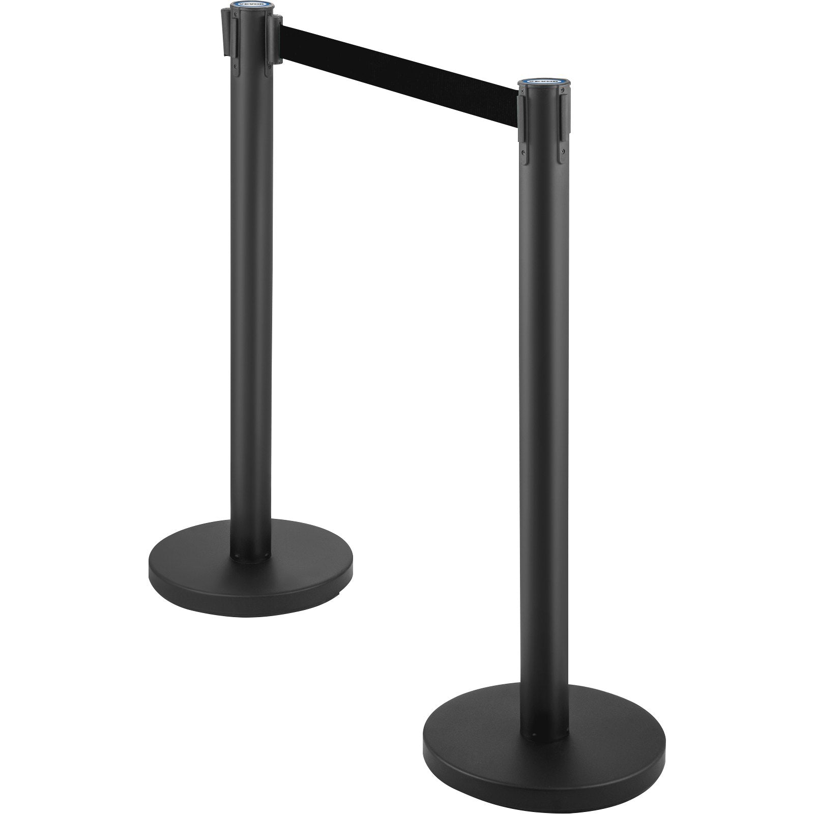 Crowd Control Stanchion, Set of 6 Pieces Stanchion Set, Stanchion Set with 6.6 ft/2 m Black Retractable Belt, V952-GLZHSHDJTZGT6K2UKV0