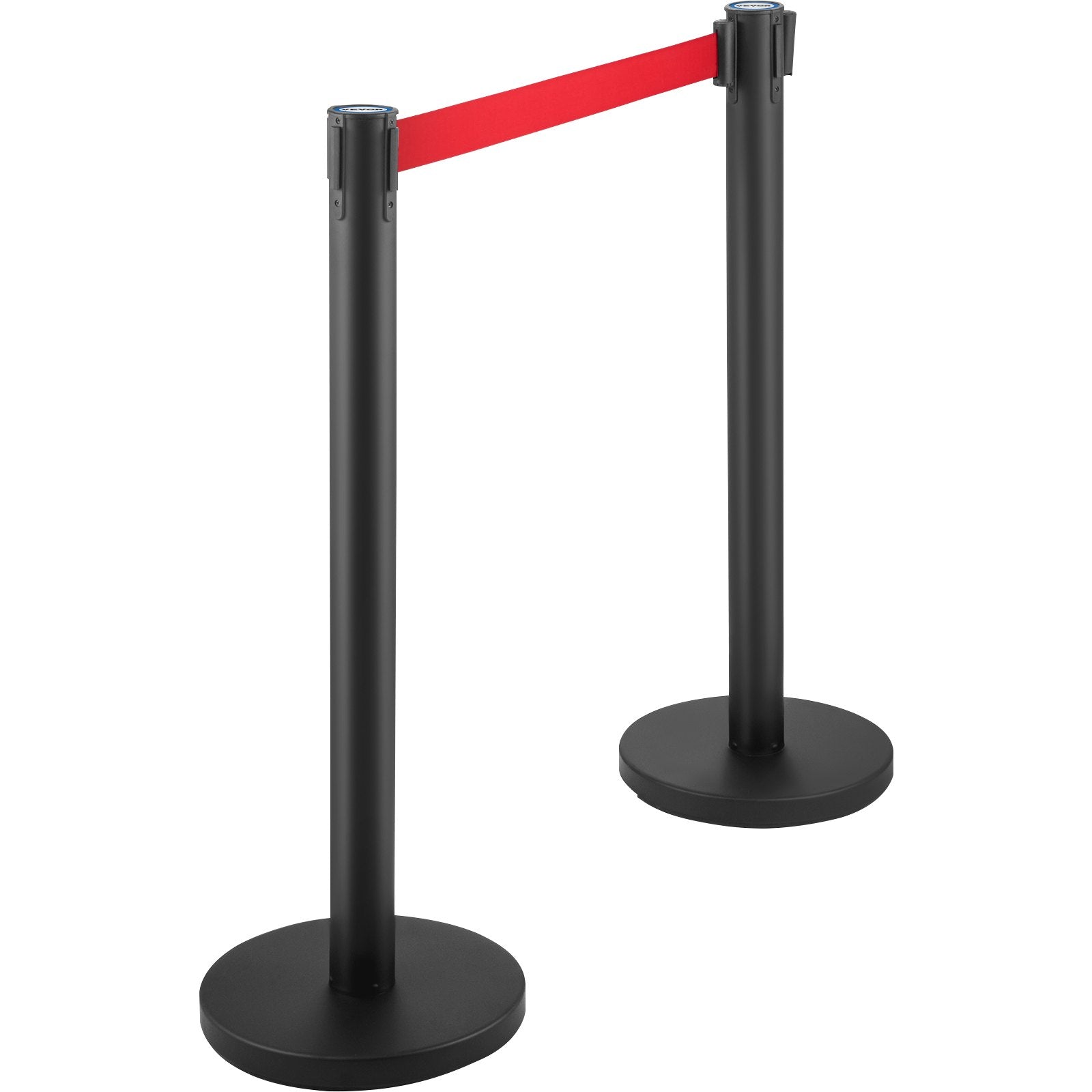 Crowd Control Stanchion, Set of 6 Pieces Stanchion Set, Stanchion Set with 6.6 ft/2 m Red Retractable Belt, V952-GLZHSHDJTZGX6TVTYV0