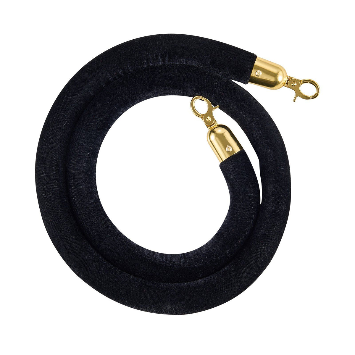 2 Pcs Black Velvet Stanchion Ropes, 1.5 m Crowd Control Stanchion Black Velvet Ropes with Gold Hooks, Post V952-GLZSSPJ5FTJGQ4KCM001V0