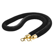 2 Pcs Black Velvet Stanchion Ropes, 1.5 m Crowd Control Stanchion Black Velvet Ropes with Gold Hooks, Post V952-GLZSSPJ5FTJGQ4KCM001V0
