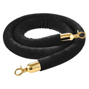 2 Pcs Black Velvet Stanchion Ropes, 1.5 m Crowd Control Stanchion Black Velvet Ropes with Gold Hooks, Post V952-GLZSSPJ5FTJGQ4KCM001V0