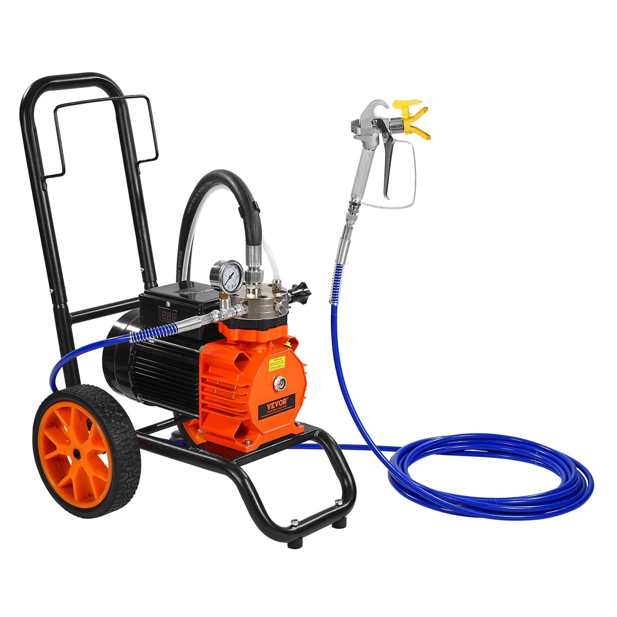 Diaphragm Airless Paint Sprayer, 1100 W Efficiency Cart Airless Paint Sprayer, 2000 psi High Pressure Paint V952-GMSGYWQPTJ11GUFKJV3