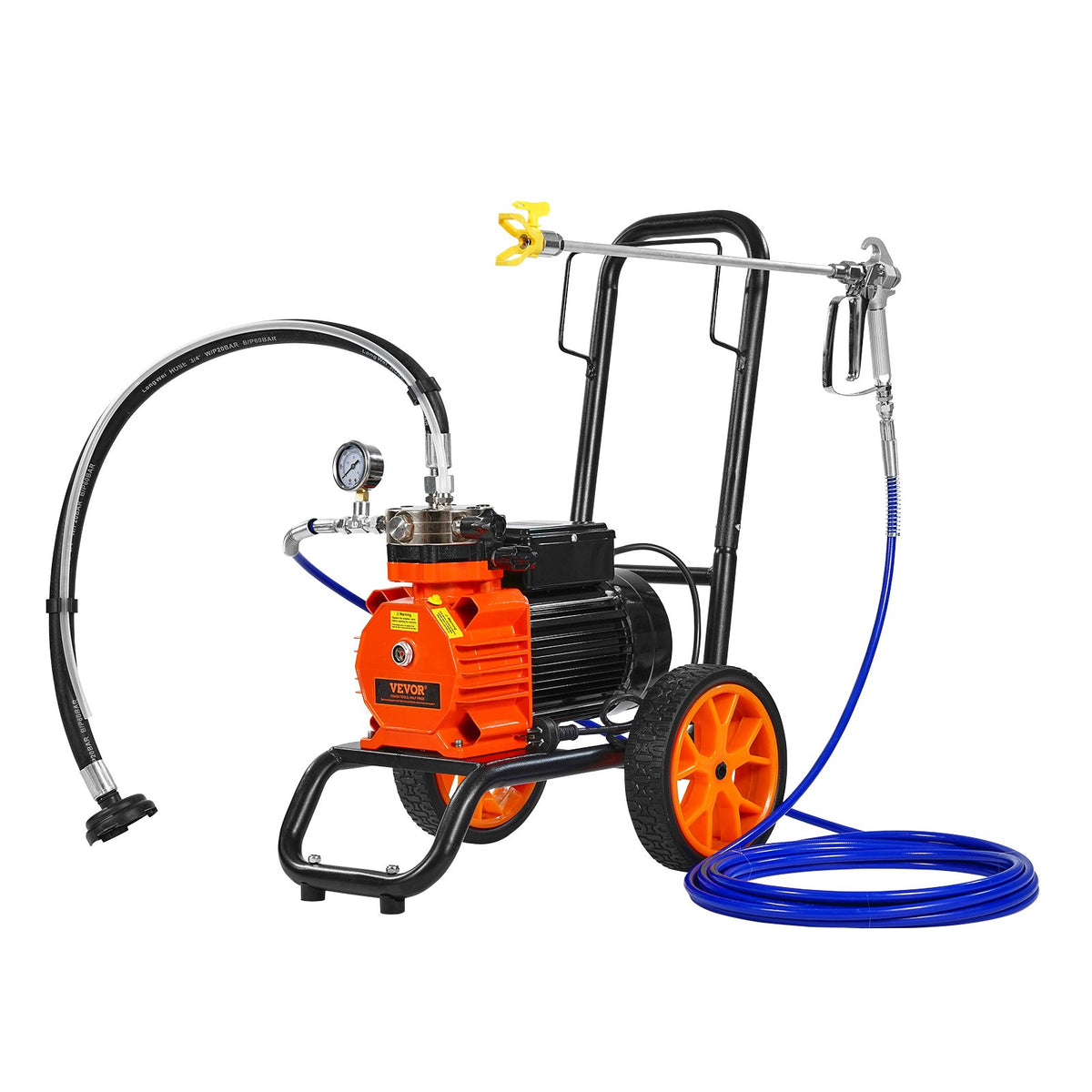 Diaphragm Airless Paint Sprayer, 1100 W Efficiency Cart Airless Paint Sprayer, 2000 psi High Pressure Paint V952-GMSGYWQPTJ11GUFKJV3