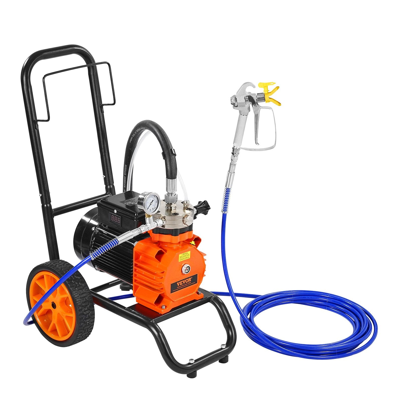 Diaphragm Airless Paint Sprayer, 1100 W Efficiency Cart Airless Paint Sprayer, 2000 psi High Pressure Paint V952-GMSGYWQPTJ11GUFKJV3