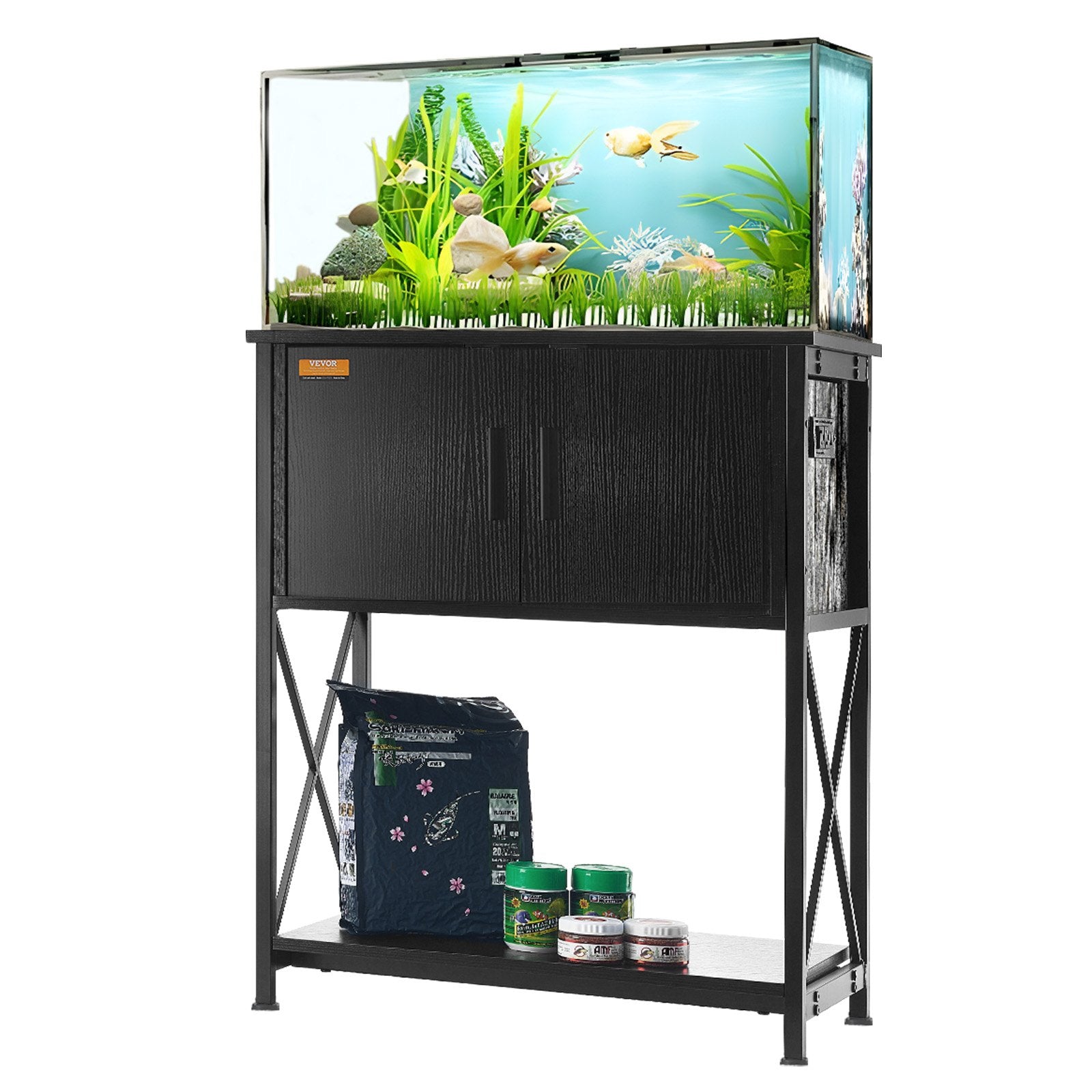 Aquarium Stand, 20 Gallon Fish Tank Stand, 25.6 x 16.5 x 31.9 in Steel and MDF Turtle Tank Stand, 167.6 lbs V952-GMZSZXZJMBXGS21QGV3