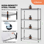 Plant Stand with Grow Lights 4 Tiers 180W 150 cm Tall Plant Grow Shelf V952-GNZWJ150CM90CHT6KV3
