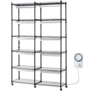 Plant Stand with Grow Light 6 Tiers 200W 59.1" Indoor Plant Grow Shelf V952-GNZWJ180CM12G2SEPV3
