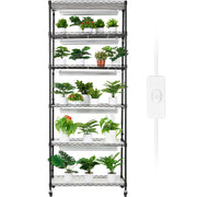DIY Plant Stand with Grow Lights 6 Tiers 192W 70.9" Tall Plant Grow Shelf V952-GNZWJ180CM75LE0LQV3