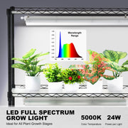 DIY Plant Stand with Grow Lights 6 Tiers 192W 70.9" Tall Plant Grow Shelf V952-GNZWJ180CM75LE0LQV3