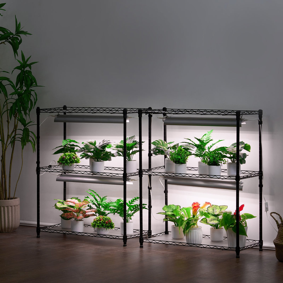 DIY Plant Stand with Grow Lights 6 Tiers 192W 70.9" Tall Plant Grow Shelf V952-GNZWJ180CM75LE0LQV3