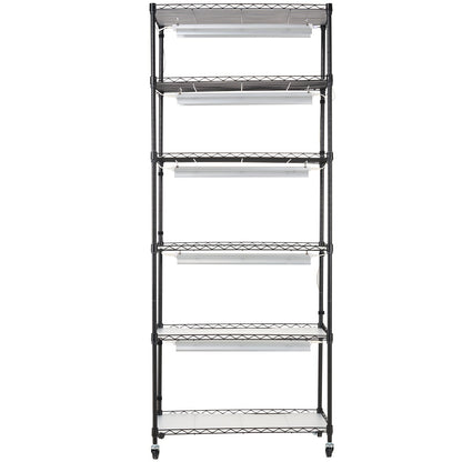 DIY Plant Stand with Grow Lights 6 Tiers 192W 70.9" Tall Plant Grow Shelf V952-GNZWJ180CM75LE0LQV3