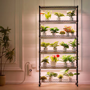 Plant Stand with Grow Light 6 Tiers 180W 180 cm Indoor Plant Grow Shelf V952-GNZWJ180CM90SFKCTV3