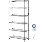 Plant Stand with Grow Light 6 Tiers 180W 180 cm Indoor Plant Grow Shelf V952-GNZWJ180CM90SFKCTV3
