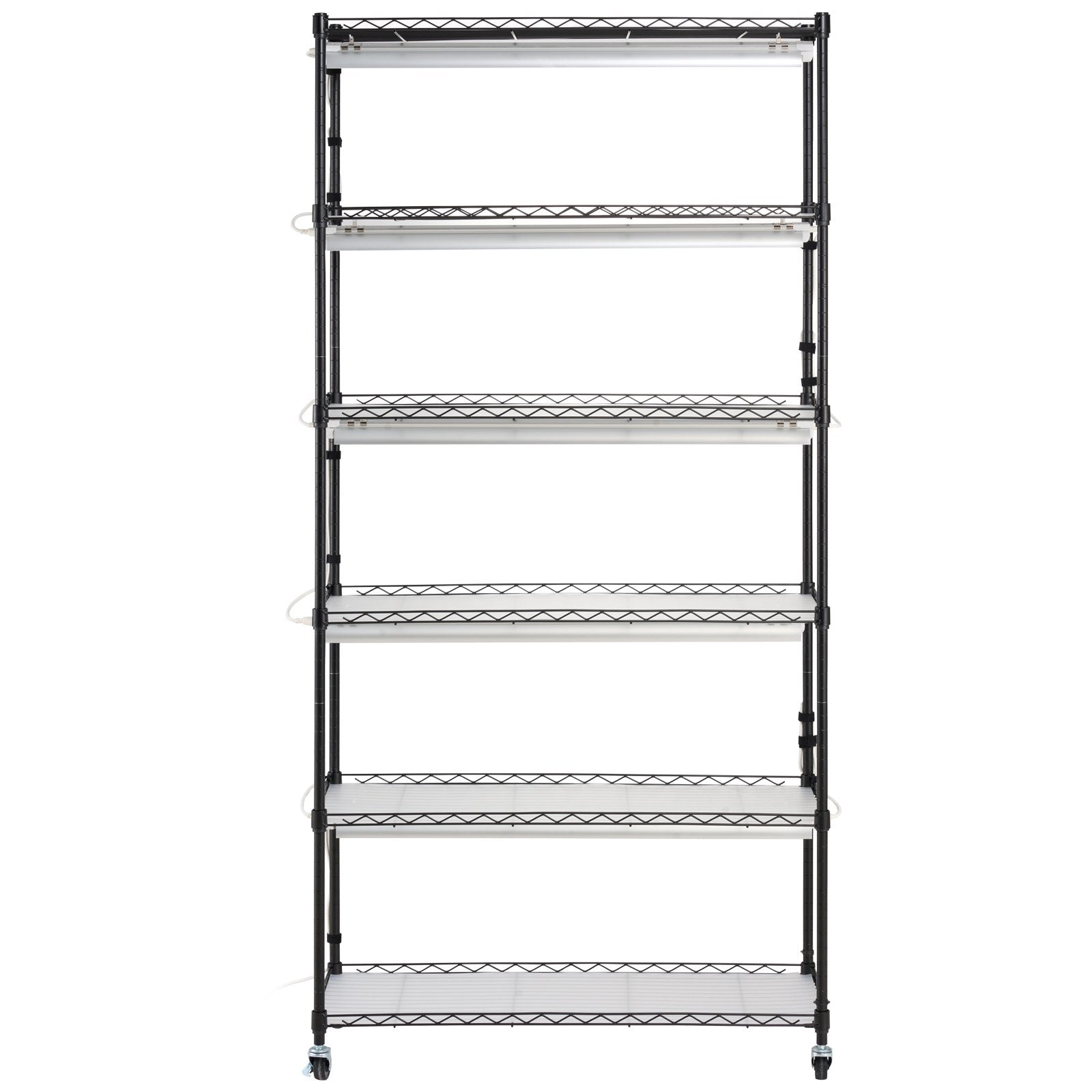 Plant Stand with Grow Light 6 Tiers 180W 180 cm Indoor Plant Grow Shelf V952-GNZWJ180CM90SFKCTV3