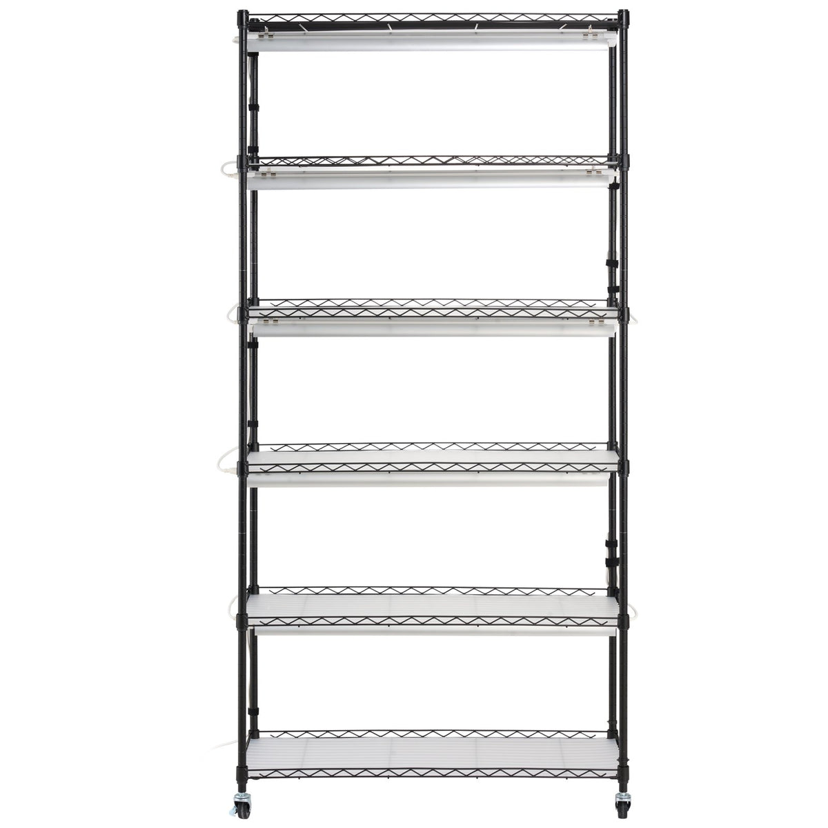 Plant Stand with Grow Light 6 Tiers 180W 180 cm Indoor Plant Grow Shelf V952-GNZWJ180CM90SFKCTV3