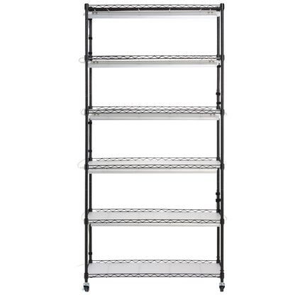 Plant Stand with Grow Light 6 Tiers 180W 180 cm Indoor Plant Grow Shelf V952-GNZWJ180CM90SFKCTV3