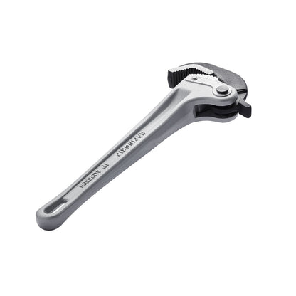Pipe Wrench, 14" Aluminum Straight Pipe Wrench, Automatic Jaw Adjustment, Adjustable Plumbing Wrench, Easy to V952-GQBS14INCHZG5HXBPV0