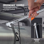Chain Wrench, 48 inch Chain Pipe Wrench, 13.4 inch Diameter Capacity, CRV Reversible Pipe Fitting Tool Wrench V952-GQBSLT48INCHG4URHV0