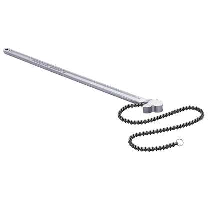Chain Wrench, 48 inch Chain Pipe Wrench, 13.4 inch Diameter Capacity, CRV Reversible Pipe Fitting Tool Wrench V952-GQBSLT48INCHG4URHV0
