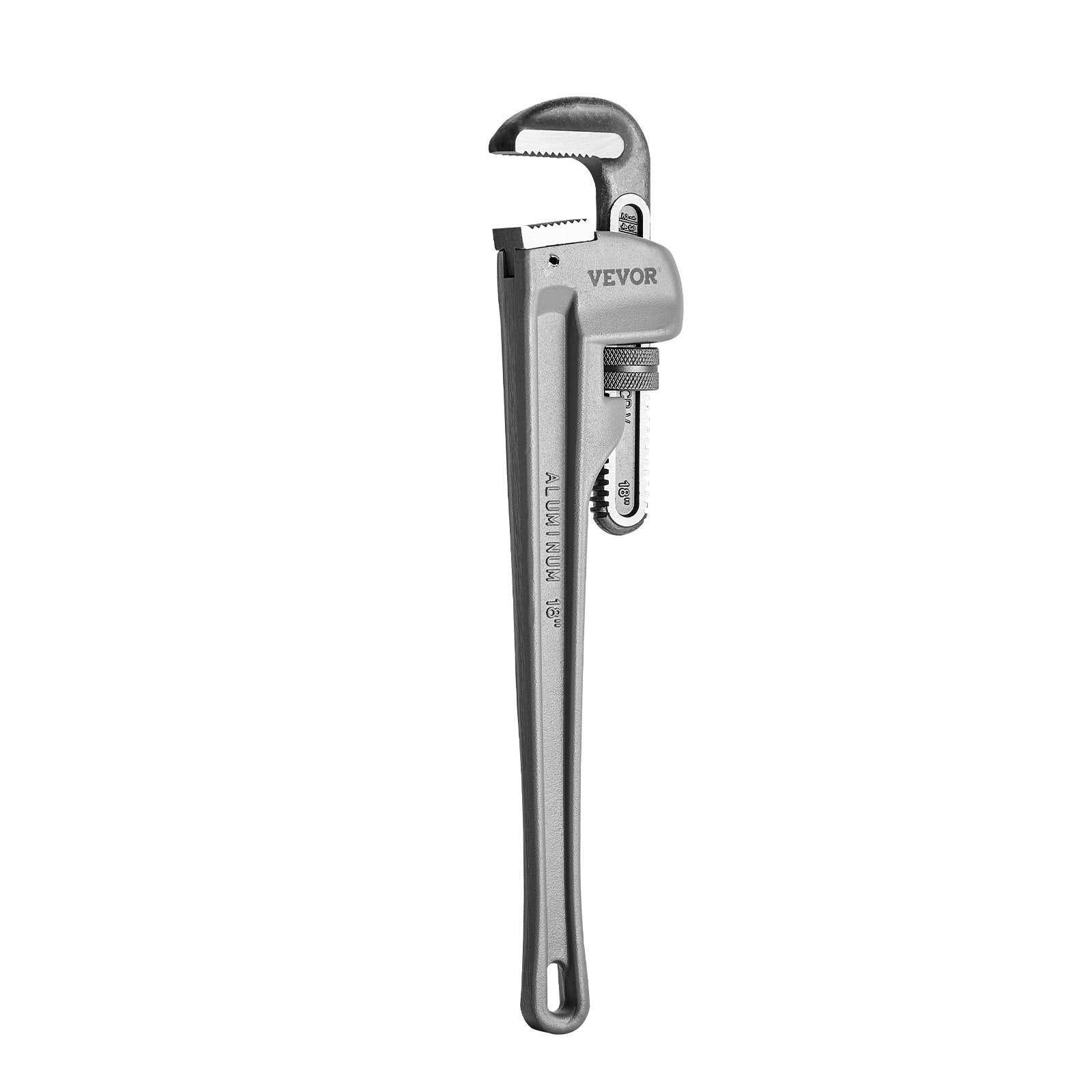 Pipe Wrench, 18" Aluminum Straight Pipe Wrench, Adjustable Plumbing Wrench, with High Strength Jaw and V952-GQBSZG18INCHV5JD7V0
