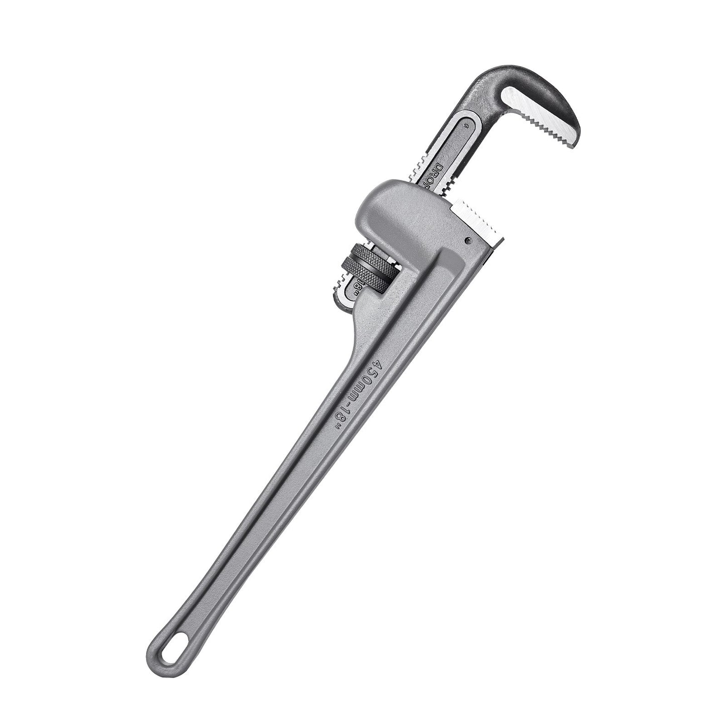 Pipe Wrench, 18" Aluminum Straight Pipe Wrench, Adjustable Plumbing Wrench, with High Strength Jaw and V952-GQBSZG18INCHV5JD7V0