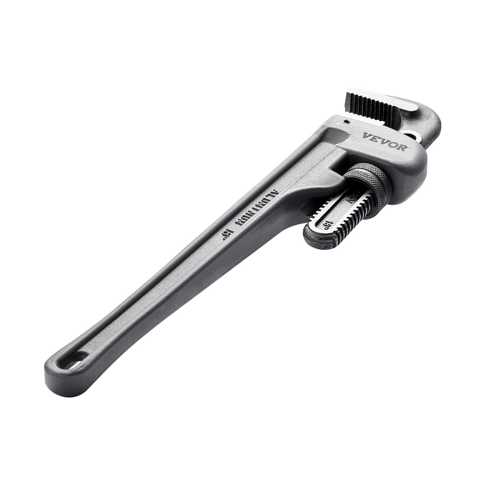 Pipe Wrench, 18" Aluminum Straight Pipe Wrench, Adjustable Plumbing Wrench, with High Strength Jaw and V952-GQBSZG18INCHV5JD7V0