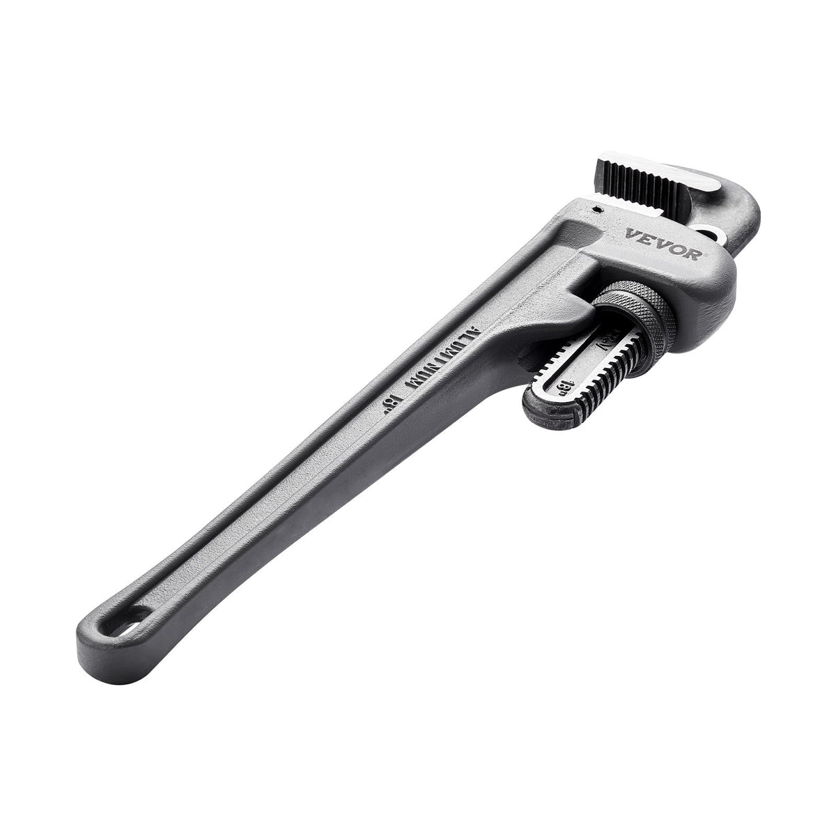 Pipe Wrench, 18" Aluminum Straight Pipe Wrench, Adjustable Plumbing Wrench, with High Strength Jaw and V952-GQBSZG18INCHV5JD7V0