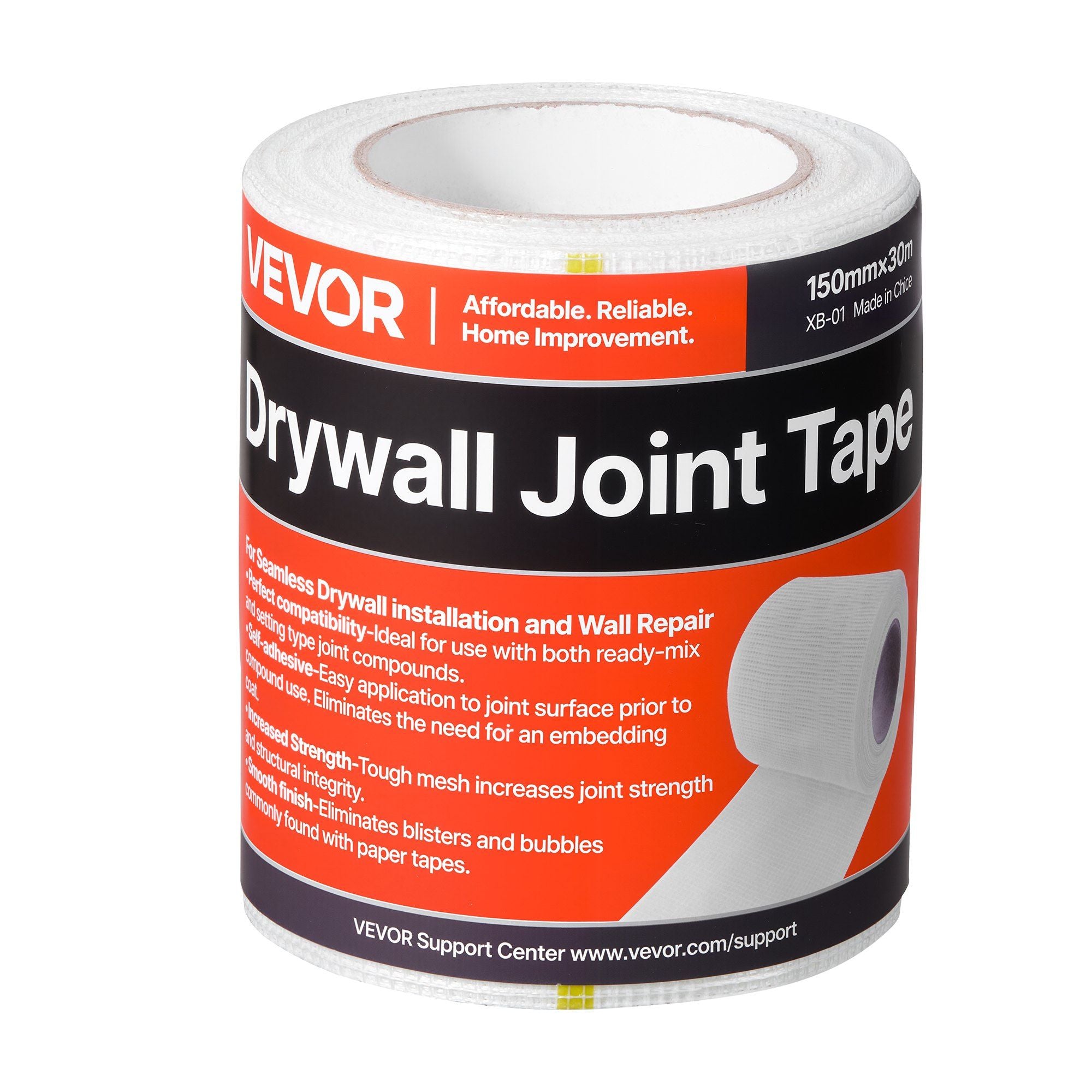 Drywall Mesh Tape, 150mm W x 30m L Self-Adhesive Fiberglass Drywall Joint Tape, 12 Rolls Dry Wall Patch for V952-GQJDZZBLXWW1OR340001V0