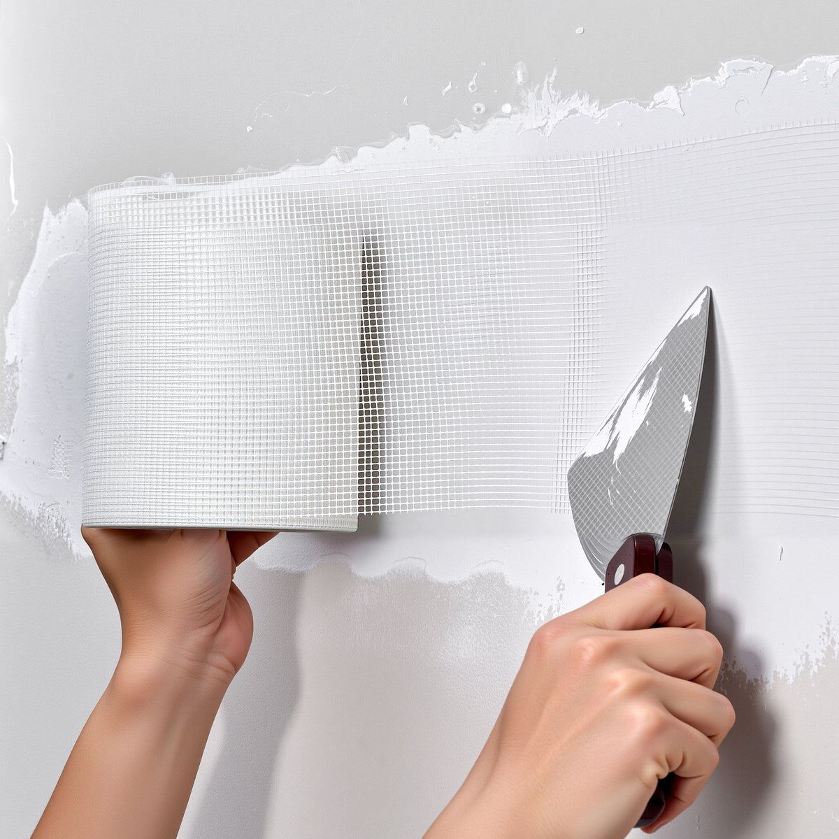 Drywall Mesh Tape, 150mm W x 30m L Self-Adhesive Fiberglass Drywall Joint Tape, 12 Rolls Dry Wall Patch for V952-GQJDZZBLXWW1OR340001V0